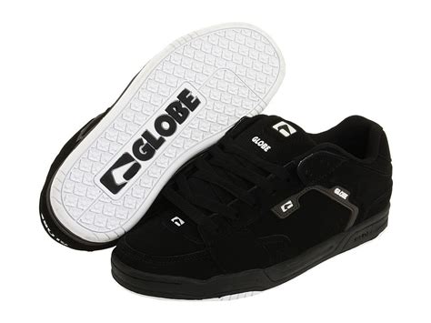 Globe Scribe Mens Skate Shoes Black Charcoal White