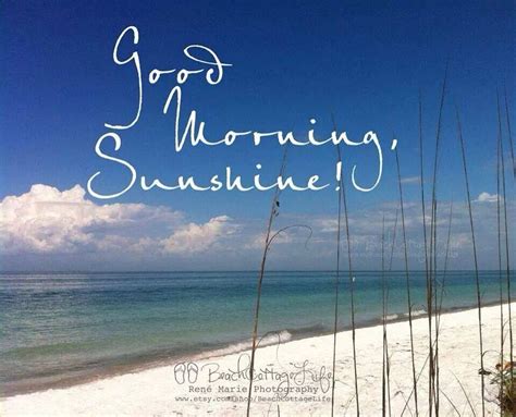 Good Morning Sunshine Beach Quotes Good Morning Sunshine Beach