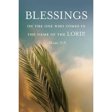 Blessings Palm Sunday Bulletin Pkg Of 50 Other