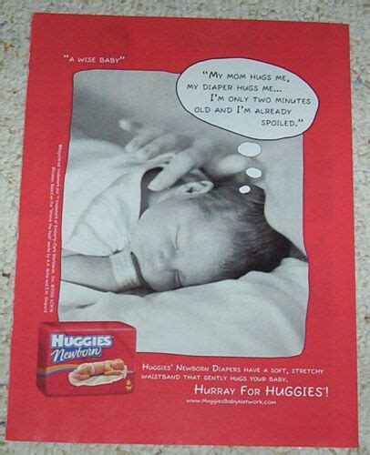 2006 Ad Page Huggies Newborn Baby Diapers Print Diaper Advertising