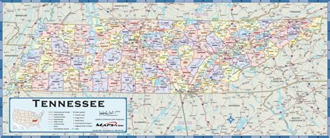 Map Of Tennessee With Cities And Counties World Map