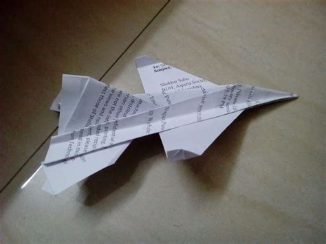 How To Fold An Origami F 16 Plane Origami Paper Plane Fold