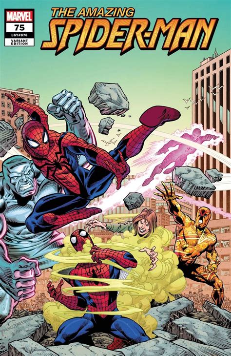 The Amazing Spider Man And Other Superheros Are Fighting In Front Of