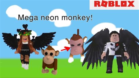Making A Mega Neon Monkey In Adopt Me Roblox Youtube