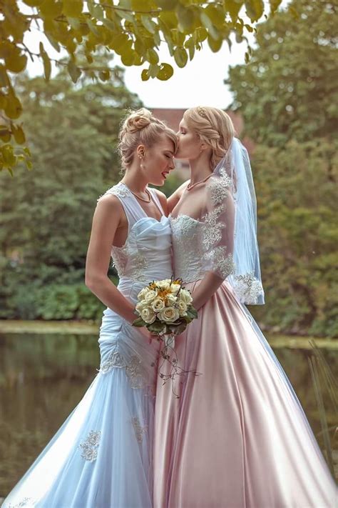 Pin By Rani Armstrong On Wedding Inspo Lesbian Bride Wedding Looks