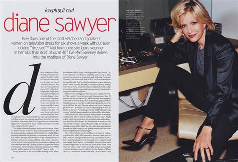 Keeping It Real Diane Sawyer Vogue August 2002