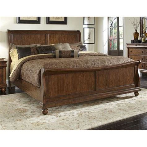 Liberty Furniture Rustic Traditions Queen Sleigh Bed 589 Br Qsl