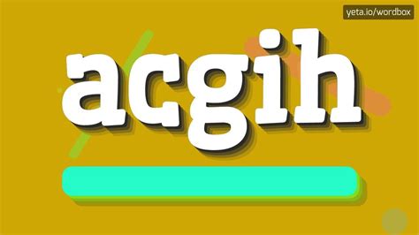 Acgih Logo Logodix