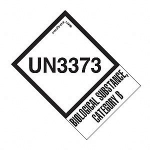The top countries of suppliers are china, hong kong s.a.r., from which the. LABELMASTER Hazardous Material Shipping Labels, Class 6, UN3373 Biological Substance Category B ...