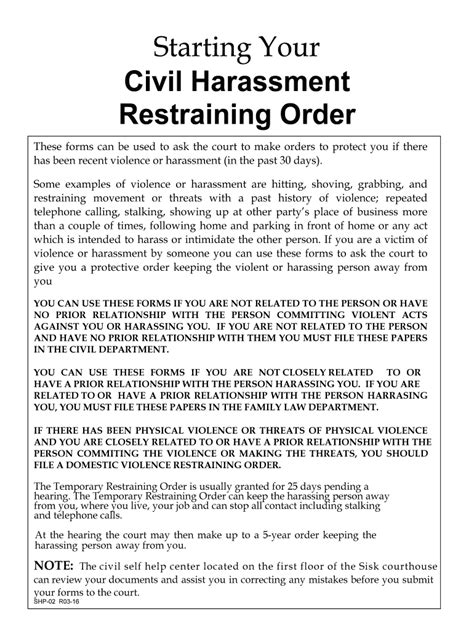 Restraining Order Fresno Ca 2016 2024 Form Fill Out And Sign Printable Pdf Template Airslate