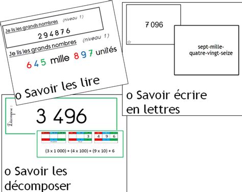 En Classe Avec Montessori Numération Cycle 3 Les Nombres Entiers