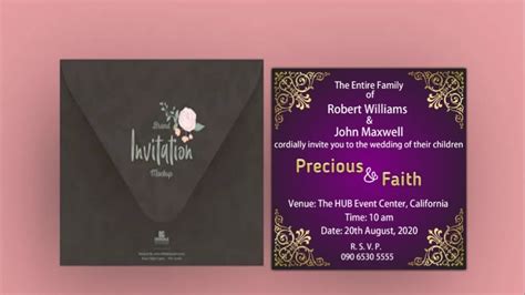 How To Design A Wedding Invitation Card On Android Phone Using Pixellab