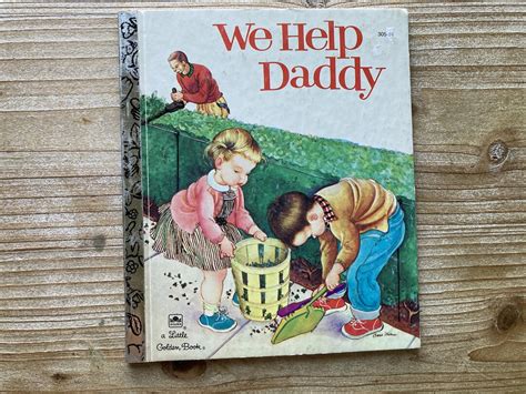 we help daddy a little golden book mini stein eloise etsy