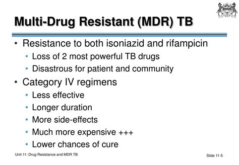 ppt unit 11 drug resistance and mdr tb powerpoint presentation free download id 393915