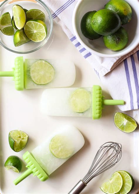 If you are making simple syrup, be sure to use regular water for that part. Lime Popsicles - Delicious Made Easy