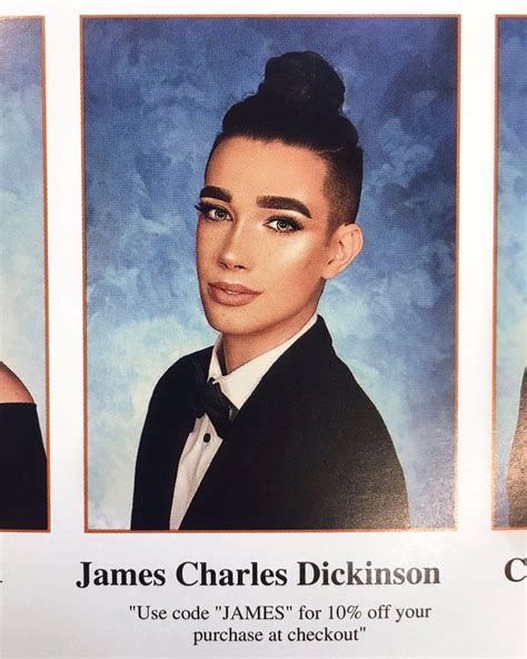 James Charles Senior Yearbook Quote Photos