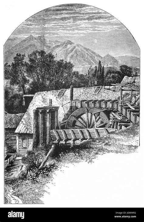 19th Century Mill Woodcut Black And White Stock Photos And Images Alamy