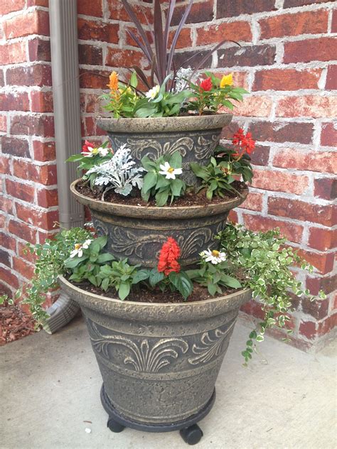 My New 3 Tier Planter I Love It Tiered Planter Flower Pots Outdoor