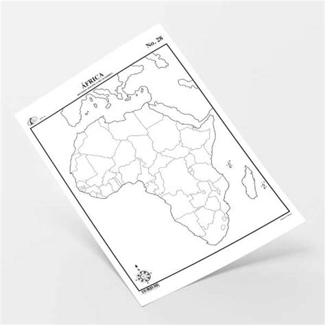 Mapa De África Con División Política Sin Nombres Shop