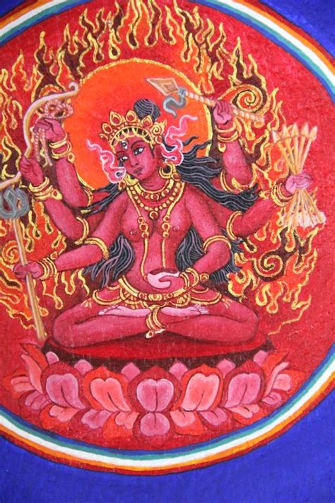 Red Dakini ~ Vajrayogini Tantra Art Buddhist Art Buddhism Art