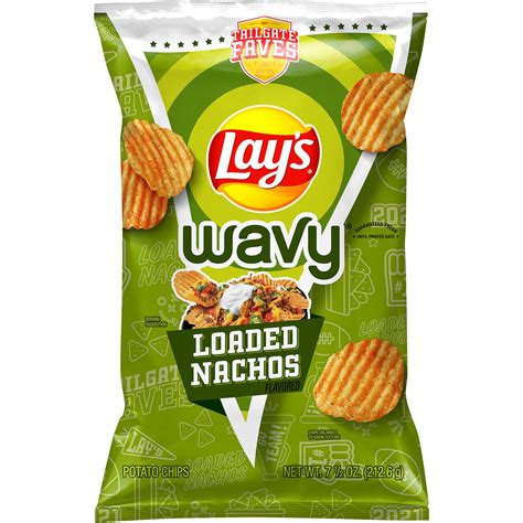 Lay S Wavy Loaded Nachos Flavored Potato Chips Smartlabel