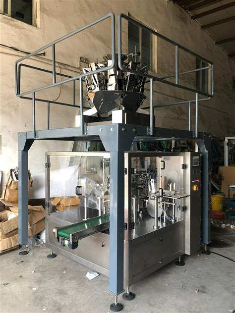 Automatic Rotary Pouch Packing Machine With Multi Heads Weigher