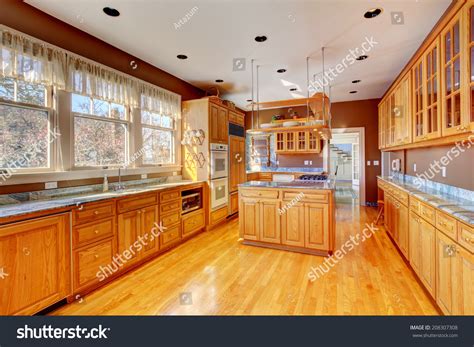 Spacious Kitchen Room Kitchen Island Luxury Stock Photo Edit Now