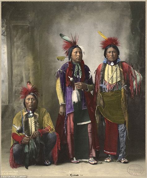 Posing For The Camera Stunning Colored Images Show The Lives Of Native Americans In The 19th