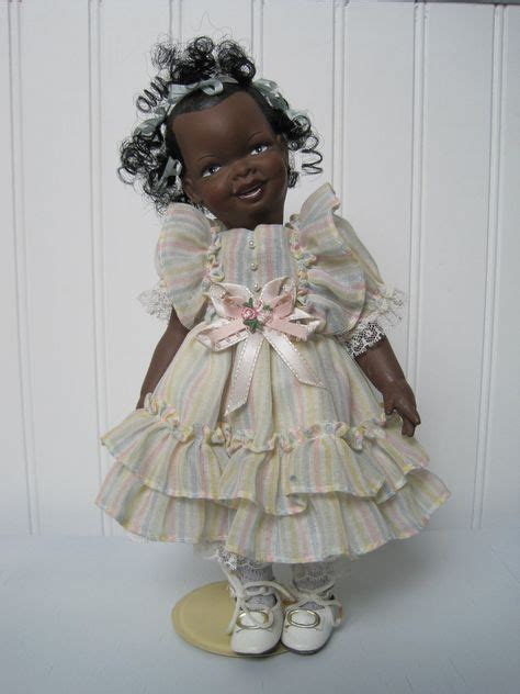 black americana porcelain doll with stand dolls african american dolls china dolls