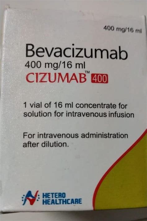 Hetero Healthcare Cizumab 400mg Bevacizumab Injection Storage Cool