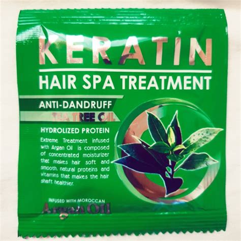 Keratin Hair Spa Treatment Anti Dandruff With Tea Tree Oil Shopee