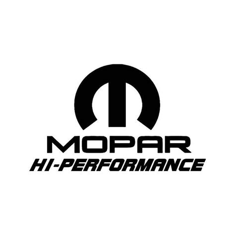 Mopar Hi Performance Vinyl Sticker