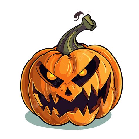 Free Jack O Lantern Clipart Halloween Pumpkin Drawing Vector Cartoon