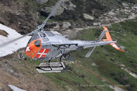 Chamonix 2018 Hélicoptère As350 Ecureuil De Cmbh Helicopassion