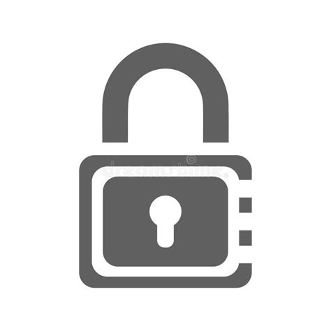 Lock Padlock Password Security Icon Stock Illustration
