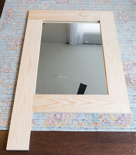 Diy Wood Framed Mirror Tutorial