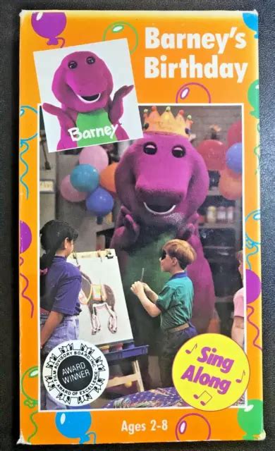 Barney And Friends Barneys Birthday Vhs Video Tape Backyard Gang Sing
