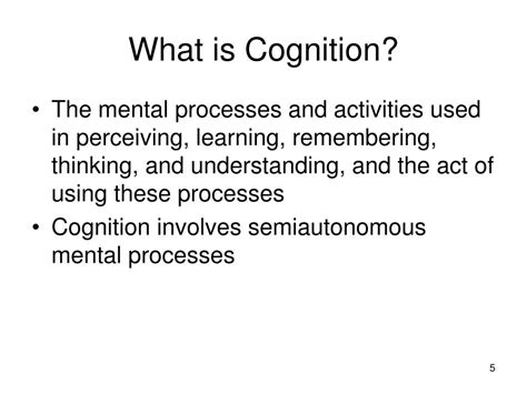 Ppt Introduction To Cognition Powerpoint Presentation Free Download