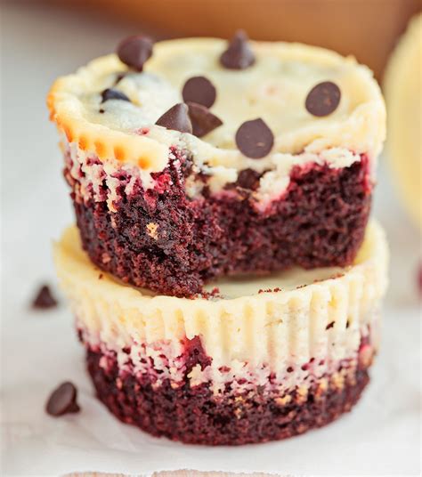 Creamy And Delicious With Chocolate Chips In Every Bite Chocolate Chip Cheesecake Mini