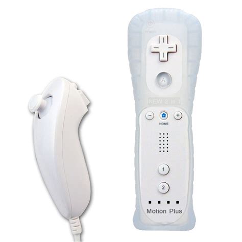 Controller Wii Motion Plus Integrato Nunchuck Guscio Telecomando