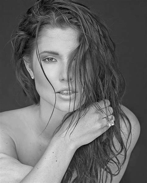 Hd Wallpaper Woman S Face Amanda Cerny Model Women Brunette Monochrome Wallpaper Flare