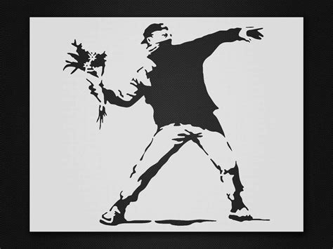 Banksy Stencil Reusableanddurable Mylar 10 Mil 254 Micron Etsy