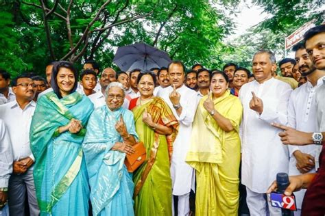 Maharashtra Baramati Ajit Pawar Supriya Sule Voted In Barasati