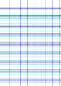 Bloc notes à feuilles quadrillées avec une couverture orange. Feuilles Seyes à télécharger au format PDF | Papier ...
