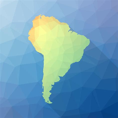 Mapa estilizado da América do Sul geométrica 217713 Vetor no Vecteezy