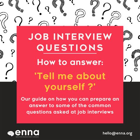 How To Answer The Tell Me About Yourself Job Interview Question Enna