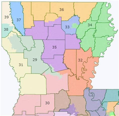 Louisiana State Senate District Map Dakota Map