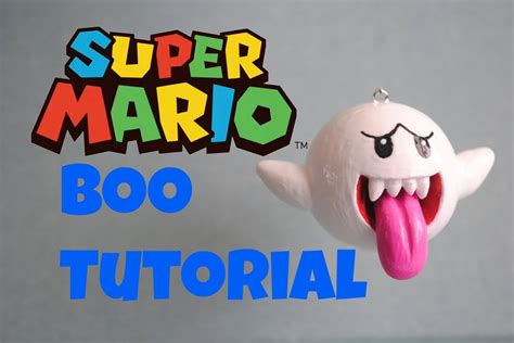 Super Mario Series Boo Polymer Clay Tutorial テレサ Youtube