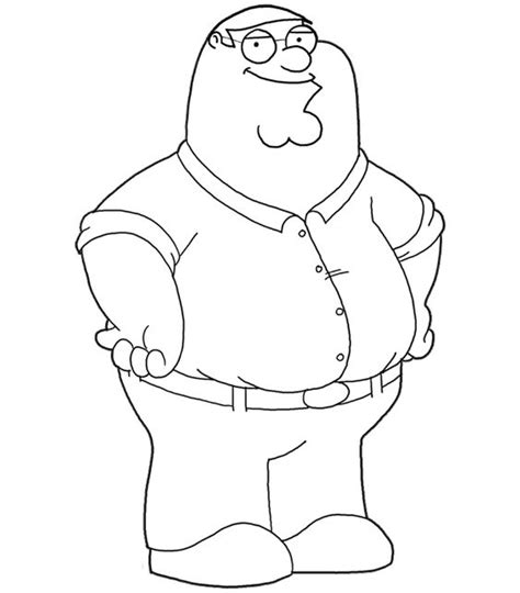 Free family guy coloring pages. Peter-Family-Guy-Coloring-Pages.png (709×808) | dessin a ...