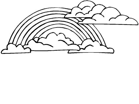 Rainbow Coloring Pages For Preschool Coloring Home